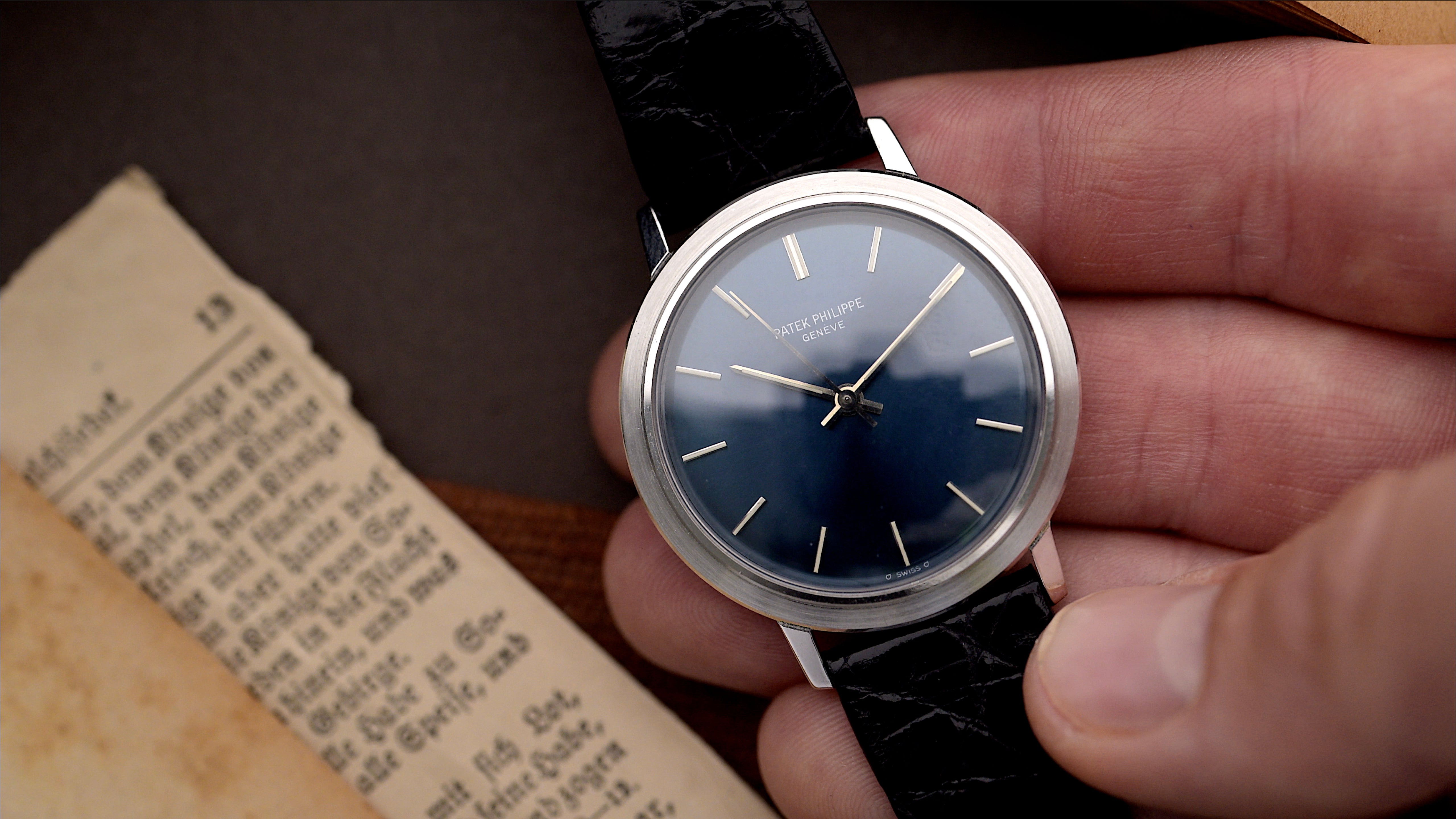perfekt symmetrische Vintage 1970er Patek Philippe ref. 3569 mit Rücklaufsperre