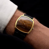 Vacheron Constantin 18k Quadratisches Tigerauge 1970s