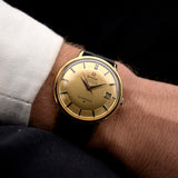 Omega Constellation 18k Pie Pan Onyx Datum 1964
