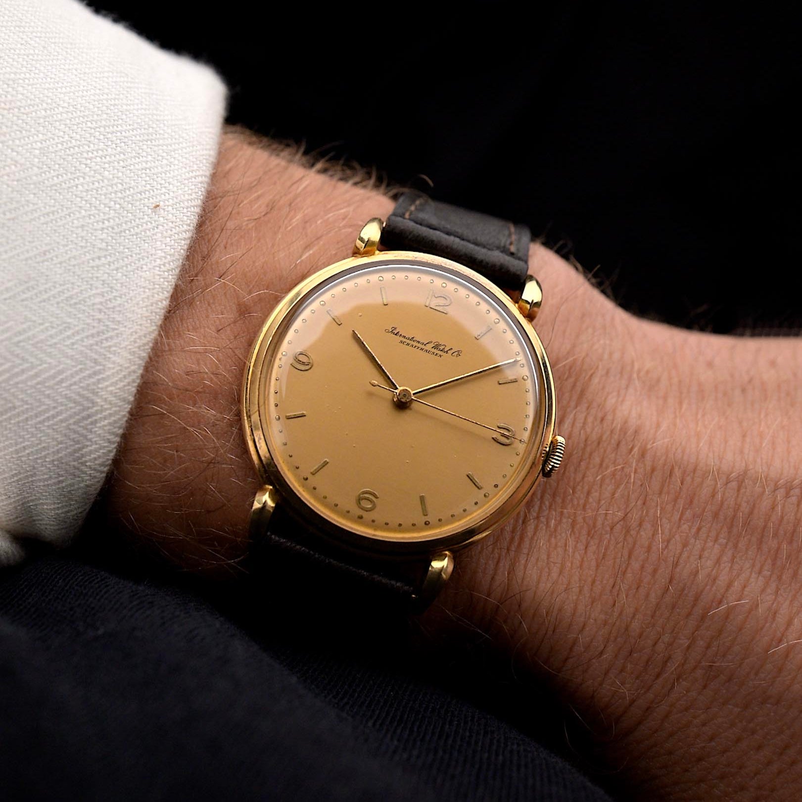 Jahrgang IWC 18k Cal. 89 Teardrop Jumbo 1948
