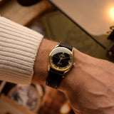 Universal Geneve Polerouter 104503 Datum 18k Schwarz 1960s