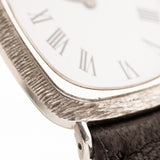 Piaget Rechteckige 18k Rinde Römer 1970er