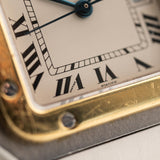 Cartier Santos Carrée Zweifarbig 1980er Jahre