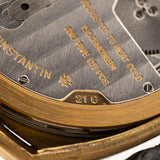 Vacheron Constantin 18k Quadratisches Tigerauge 1970s