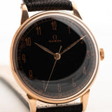 Omega Art Deco 18k Schwarz Vergoldet 1944