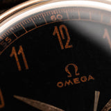 Omega Art Deco 18k Schwarz Vergoldet 1944