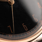 Omega Art Deco 18k Schwarz Vergoldet 1944
