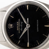 Rolex Air King Schwarz Glänzend Vergoldet 1962