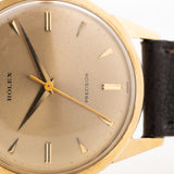 Rolex Präzision Jumbo 18k Pfeil 1959
