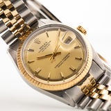 Rolex Datejust Pie Pan Two Tone 1975