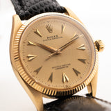 Rolex Oyster Perpetual 18k Pfeilspitze 1955