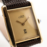 Cartier Tank Vermeil 1980er Jahre