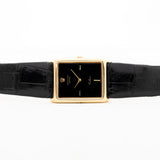 Rolex Cellini 18k Rechteckig Schwarz 1970s