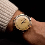 Jaeger LeCoultre Powermatic 18 Karat Roségold, Frankreich, 1950er Jahre