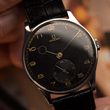 Omega Jumbo Art Deco Schwarz Pontife 1939