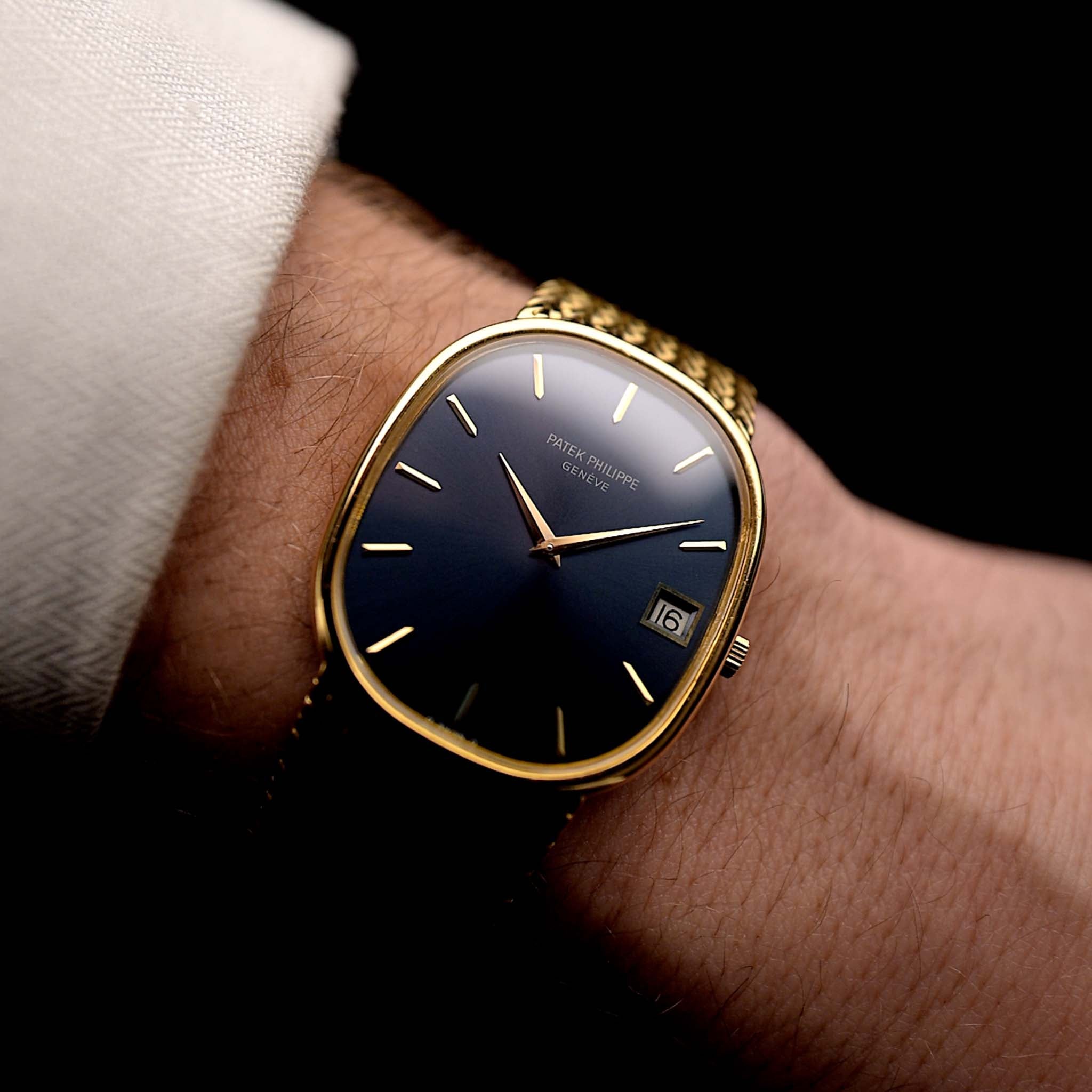 Vintage Patek Philippe Ellipse 3605 Jumbo 1982 18k Gelbgold