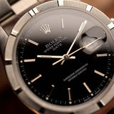 Rolex Oyster Perpetual 15210 Datum Schwarz 2002