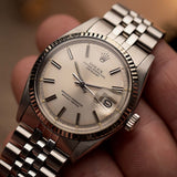 Rolex 1601 Datejust Pie Pan Silber 1973
