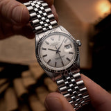 Rolex 1601 Datejust Pie Pan Silber 1973