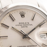 Rolex Oyster Perpetual 1500 mit Datumsanzeige, silberfarben, 1972