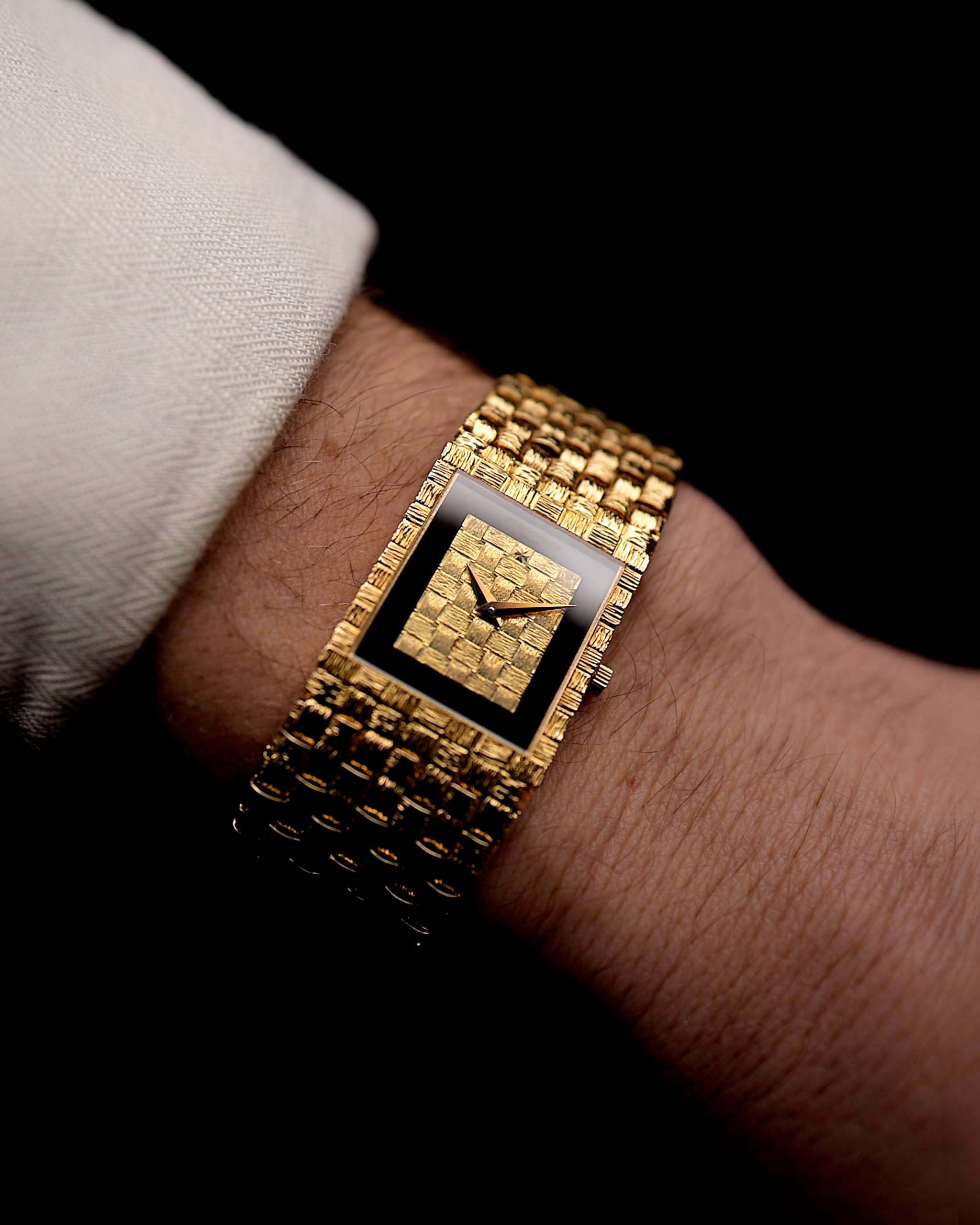 Vintage Vacheron Constantin 7186 Onyx Korb 1970er Jahre