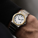 Cartier Santos Achteck 1990er Jahre