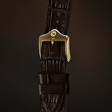 KARDINAL Alligator-geprägtes Lederarmband