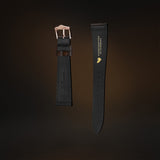 KARDINAL Uhrenarmband aus Leder mit Eidechsenprägung