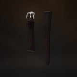 KARDINAL Uhrenarmband aus Leder mit Eidechsenprägung