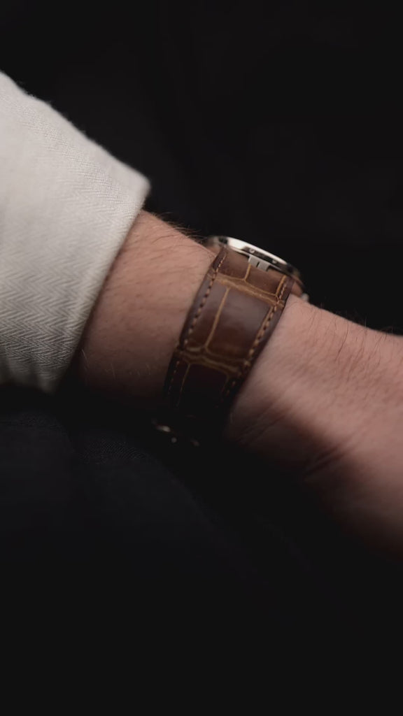 Vintage Patek Philippe Ellipse 3738 Grau 18k Weißgold 1980er Jahre mit grauem Zifferblatt