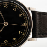 Omega Art Deco Schwarze Spritze 1935