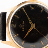 Zenith Kleid Schwarz 18k Datum 1961