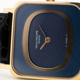 Patek Philippe 18k Quadratisch Blau 1970er