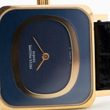 Patek Philippe 18k Quadratisch Blau 1970er