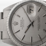 Rolex Datejust Silber Kuchenform 1966