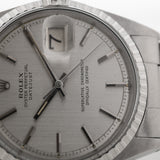 Rolex Datejust Silber Kuchenform 1966