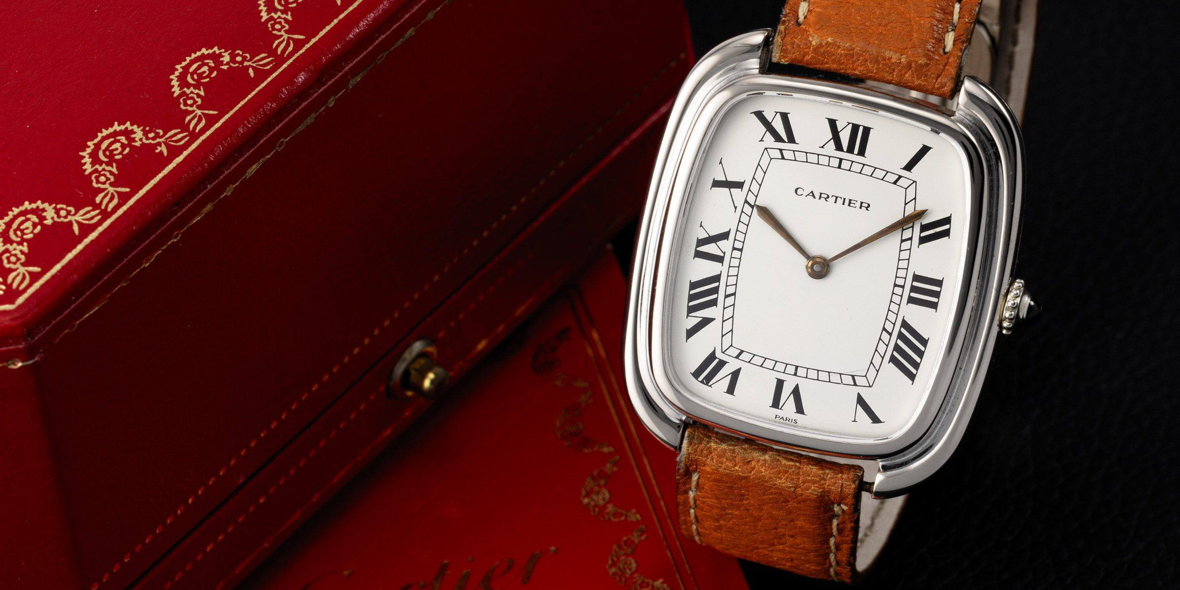 un raro Cartier Gondolo vintage de oro blanco de los años 70