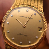 Reloj automático vintage Audemars Piguet de los años 80, oro amarillo