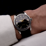 Omega Seamaster Calendario Dorado Negro 1956