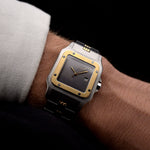 Vintage Cartier Santos Carrée 2961 Godron Ghost Años 90