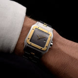Vintage Cartier Santos Carrée 2961 Godron Ghost Años 90