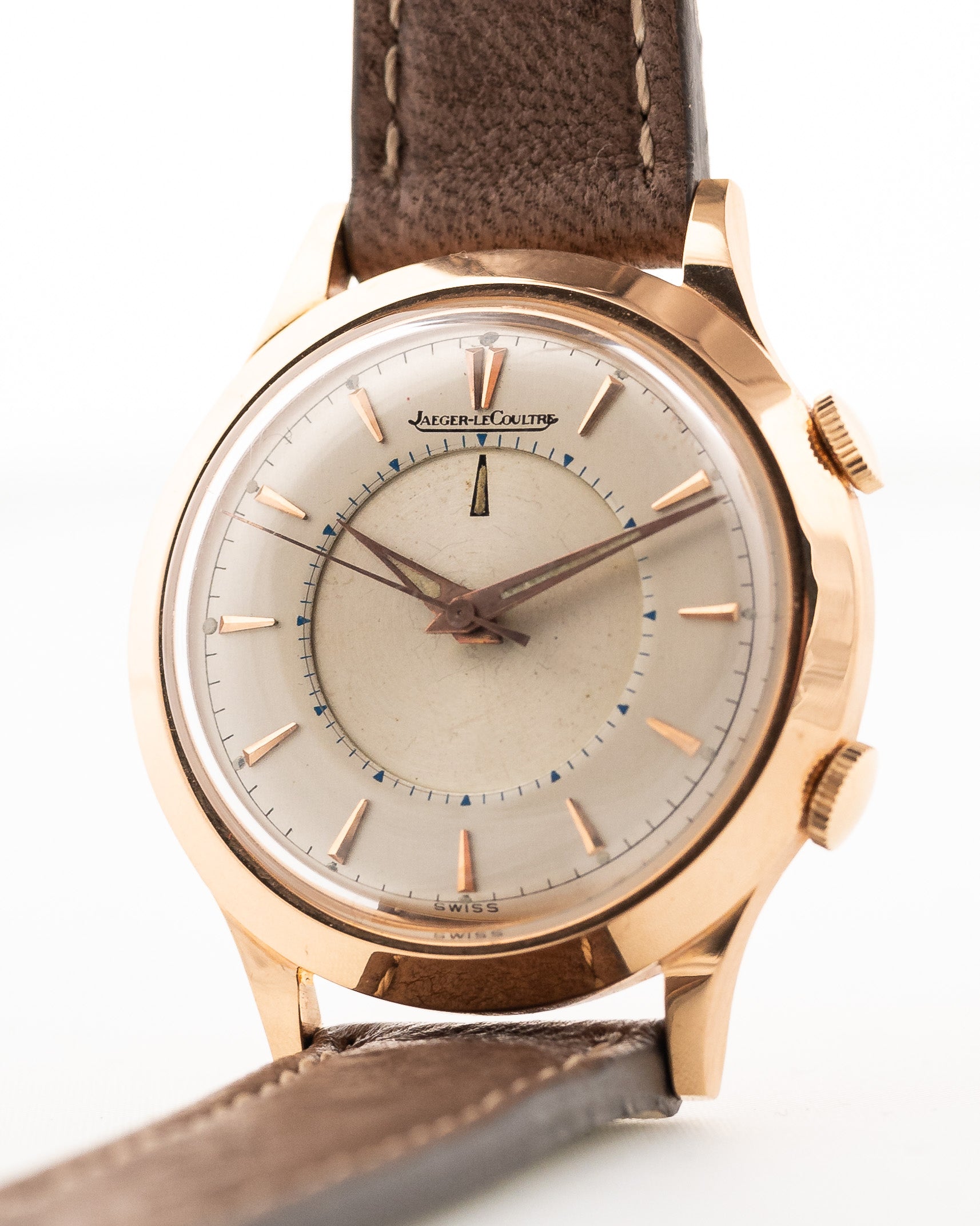 Jaeger LeCoultre Memovox Rosa 18k 70s GOLDAMMER