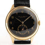 IWC Pre Hermet 14k negro dorado 1940