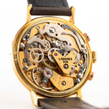 Cronógrafo Longines 6574 con fase lunar, oro de 18 quilates, década de 1980