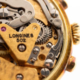 Cronógrafo Longines 6574 con fase lunar, oro de 18 quilates, década de 1980