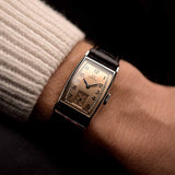 Omega Art Déco Rectangular T17 Salmón 1930