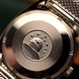 Omega Constellation 168019 Forma de C 18k Lino Fecha del día 1968