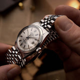 Rolex 1601 Datejust Pie Pan Silver 1973