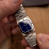 Rolex Cellini 4350 Octagon Azul 1983