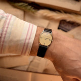 Audemars Piguet 18k Octagon Waffle Roman 1980